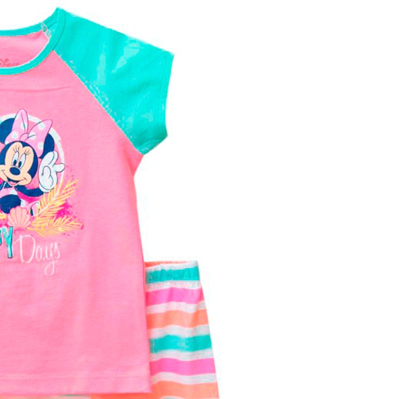 Pijama-de-2-piezas-multicolor-con-estampado-de-Minnie-Mouse-para-niña-104776862