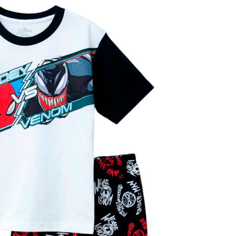 Pijama-de-2-piezas-multicolor-con-estampado-de-Spider-Man-y-Venom-para-niño-104847495