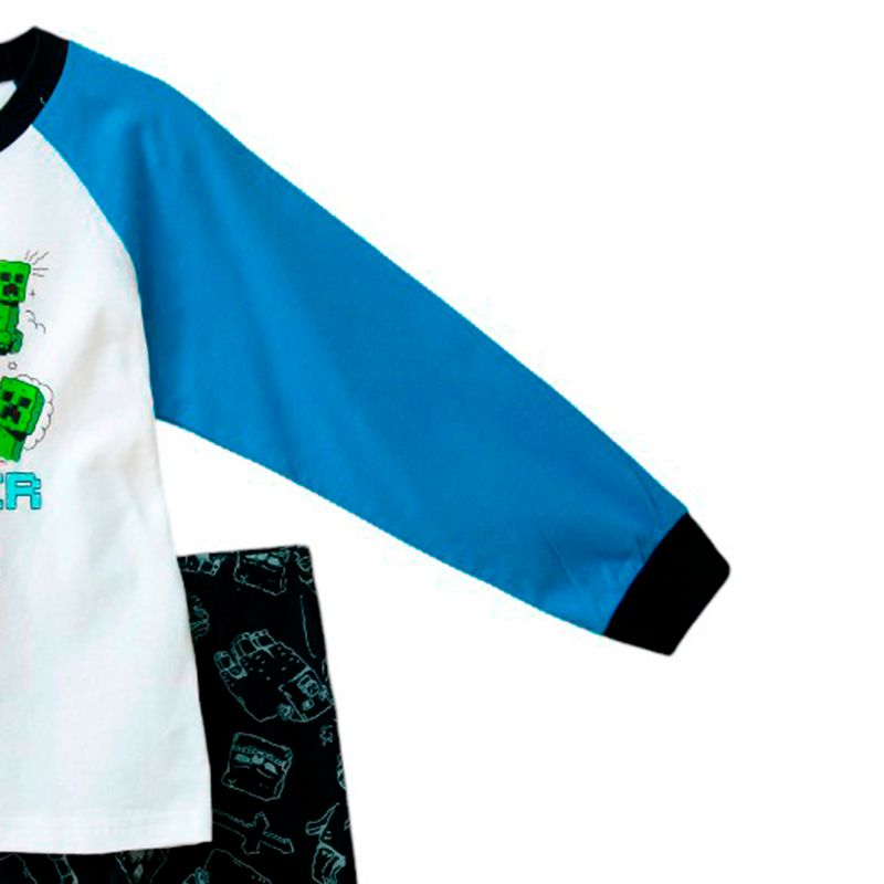 Pijama-de-2-piezas-multicolor-con-estampado-de-Minecraft-para-niño-104847473