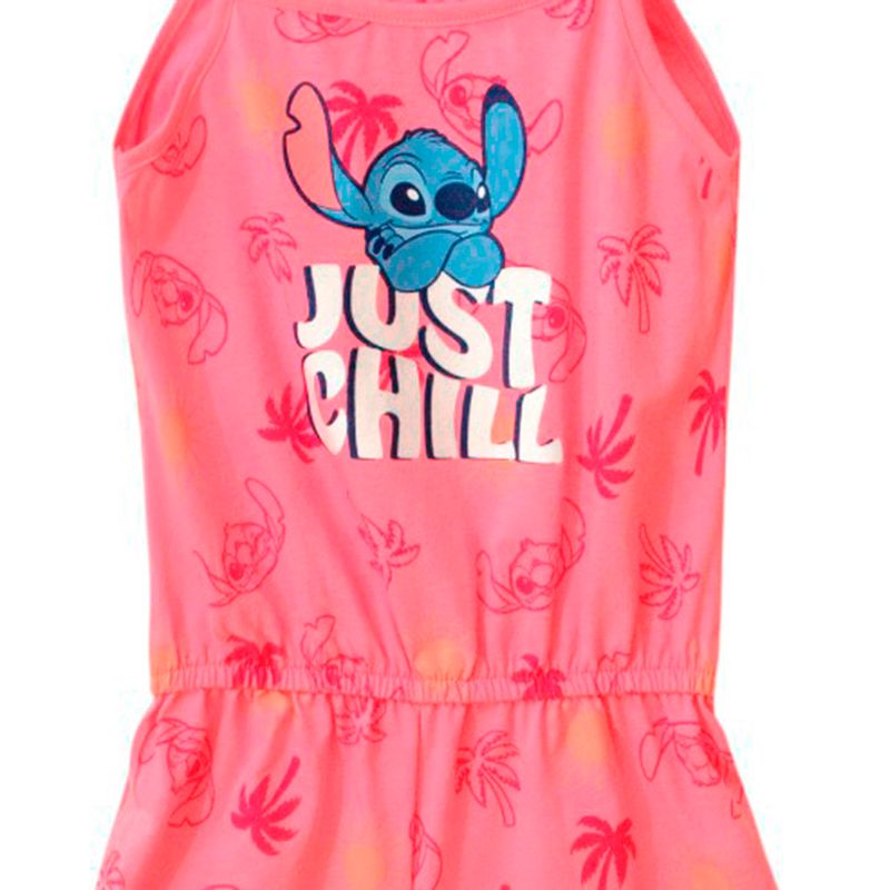 Romper-rosado-con-estampado-de-Stitch-para-niña-104776801