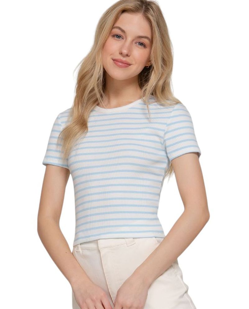104863725-Camiseta-Active-Basic-rayada-manga-corta-para-mujer