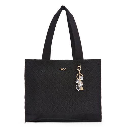 Cartera tote H&Co color negro para mujer