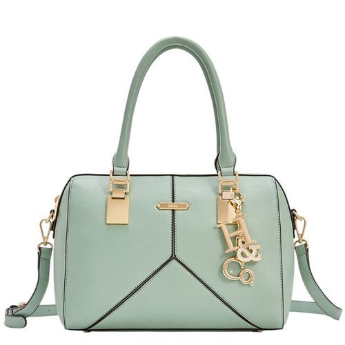 Cartera satchel H&Co color verde para mujer