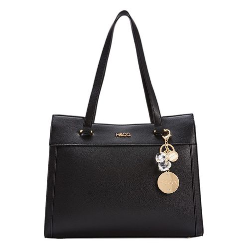 Cartera tote H&Co color negro para mujer