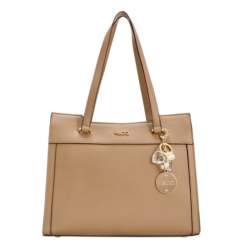 Cartera tote H&Co color café para mujer