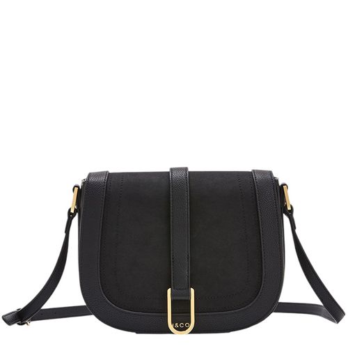 Cartera crossbody H&Co color negro para mujer