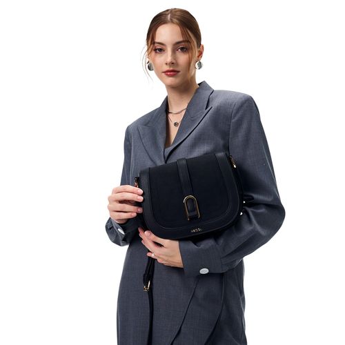 Cartera crossbody H&Co color negro para mujer