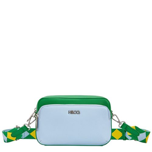 Cartera crossbody H&Co bicolor para mujer