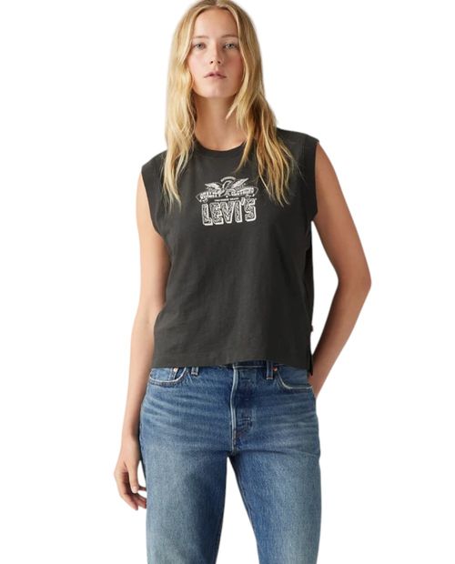 Camiseta Levi's estampada sin mangas para mujer