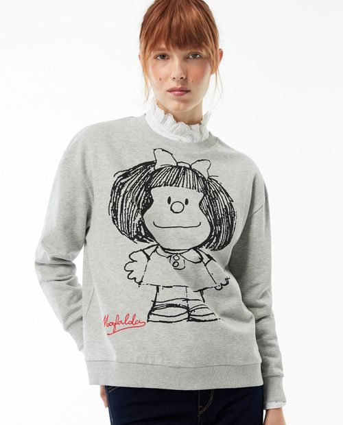 Suéter Sfera pull over estampada para mujer