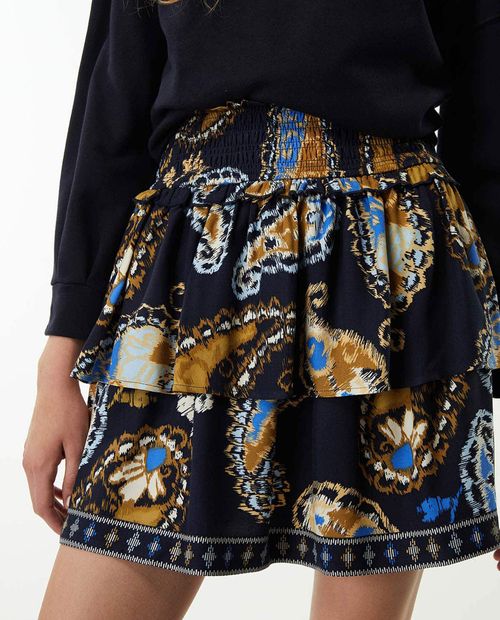 Falda Sfera mini estampada de cintura alta para mujer