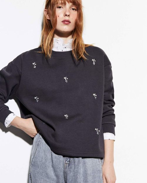 Suéter Sfera pull over negro para mujer