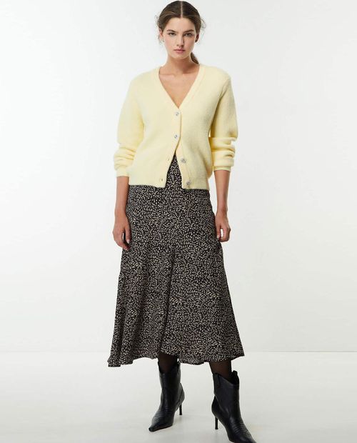 Falda Sfera maxi estampada de cintura alta para mujer