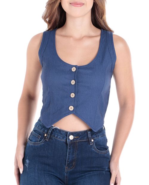 Chaleco Stefany Moda denim para mujer