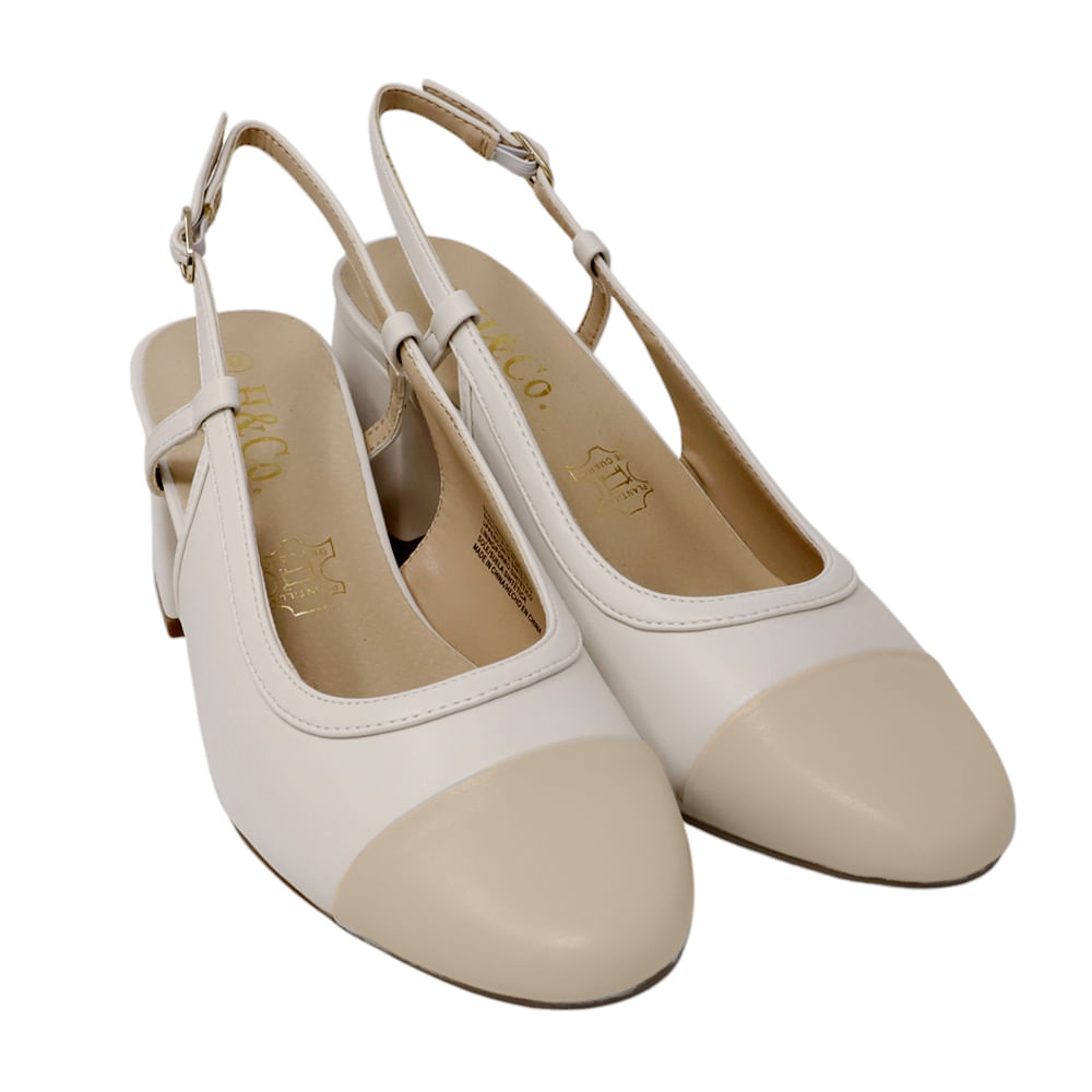 Zapato de vestir H&Co color blanco/beige para mujer - Siman Nicaragua
