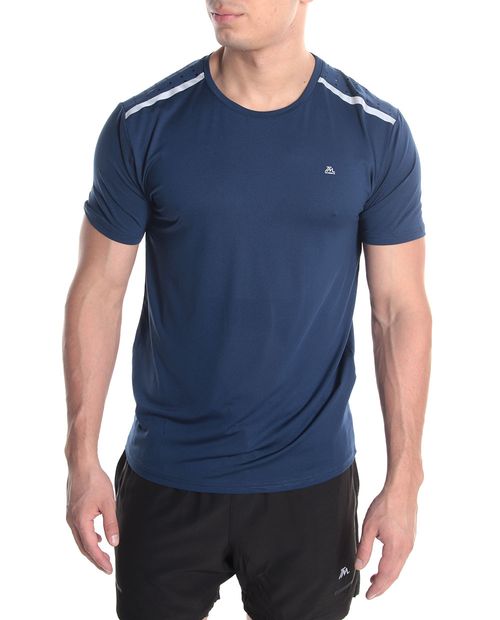 Camisa con reflectivo navy Camiseta deportiva Teammate azul navy para hombre