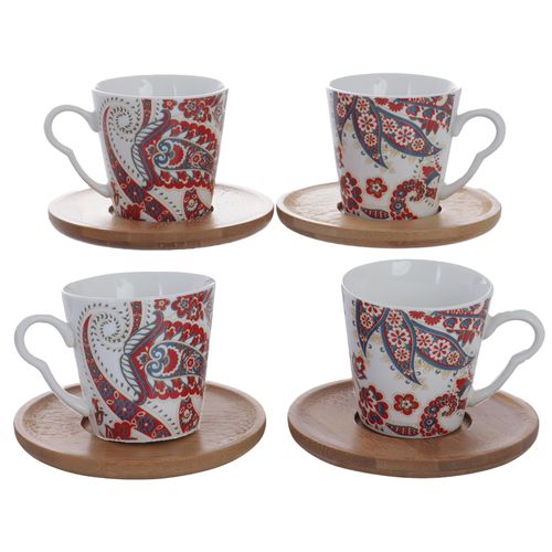 Set de tazas con plato