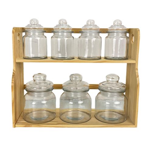 Set de envases con tapa 8 piezas