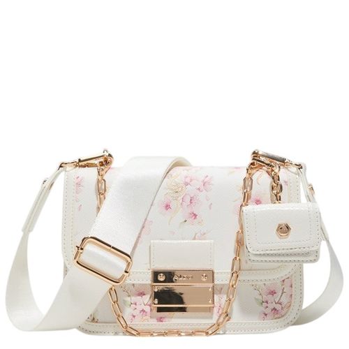 Cartera crossbody Aldo color blanco para mujer
