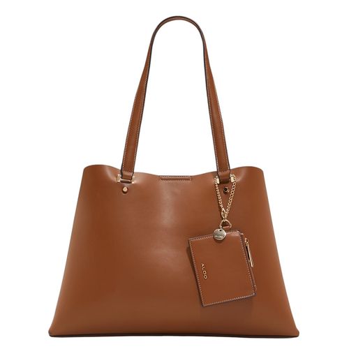 Cartera satchel Aldo color café para mujer