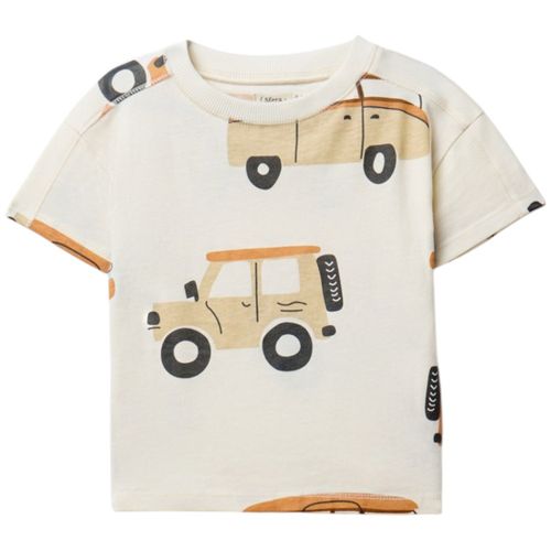 Camiseta beige con estampado para bebé niño