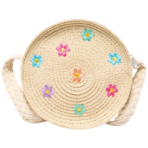 Cartera beige bordado para niña