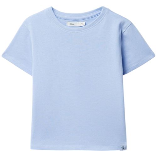 Blusa azul sólido para niña