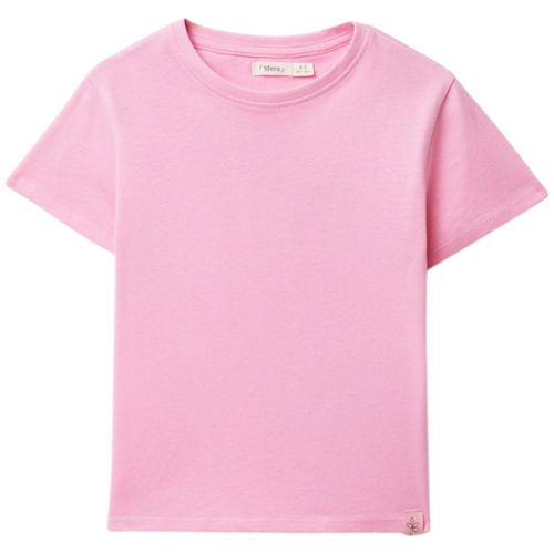 Blusa rosada sólido para niña
