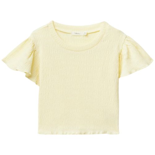 Blusa amarilla sólido para niña