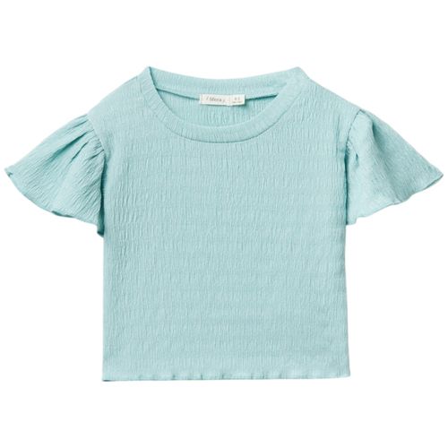Blusa verde sólido para niña
