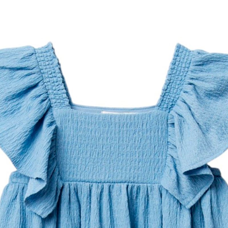 Vestido-azul-solido-para-niña-104872171