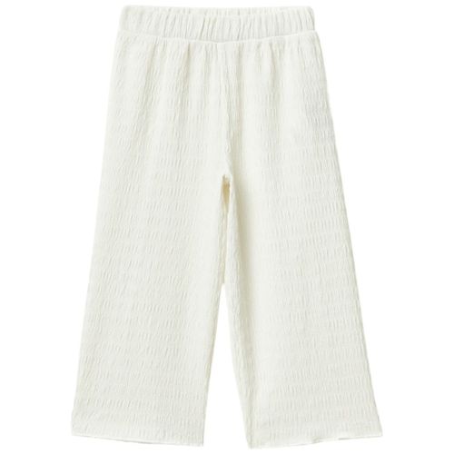 Pantalón blanco sólido para niña