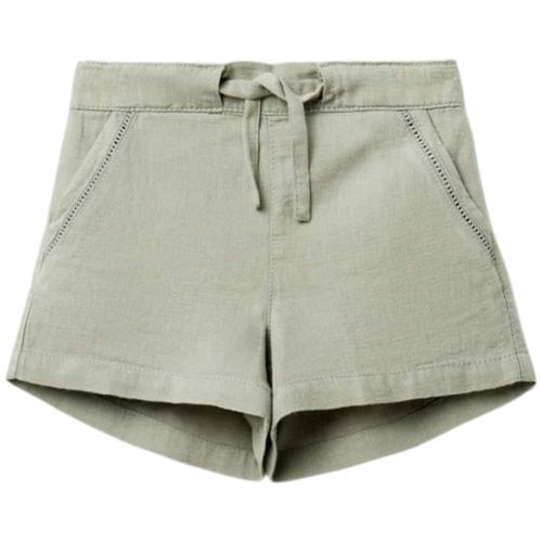 Short verde sólido para niña