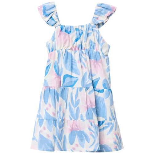 Vestido multicolor con estampado para niña