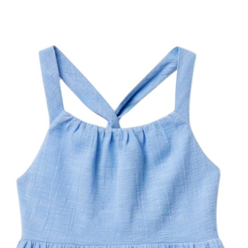 Vestido-azul-solido-para-niña-104872262