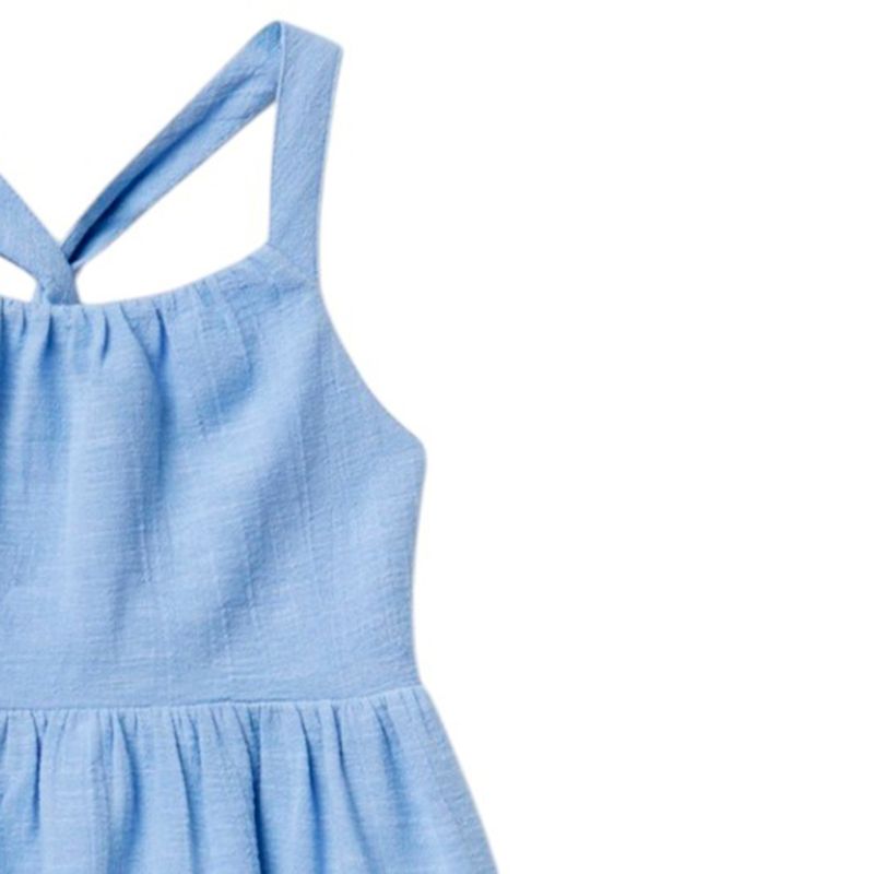 Vestido-azul-solido-para-niña-104872262