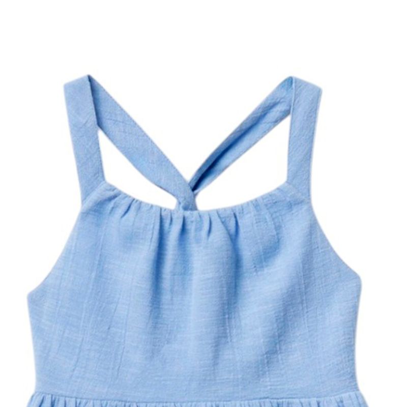 Vestido-azul-solido-para-niña-104872265