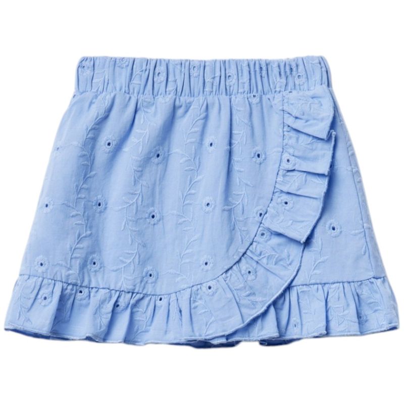 Falda-short-azul-calado-para-niña-104872277