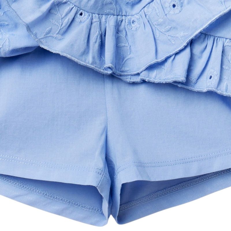 Falda-short-azul-calado-para-niña-104872277