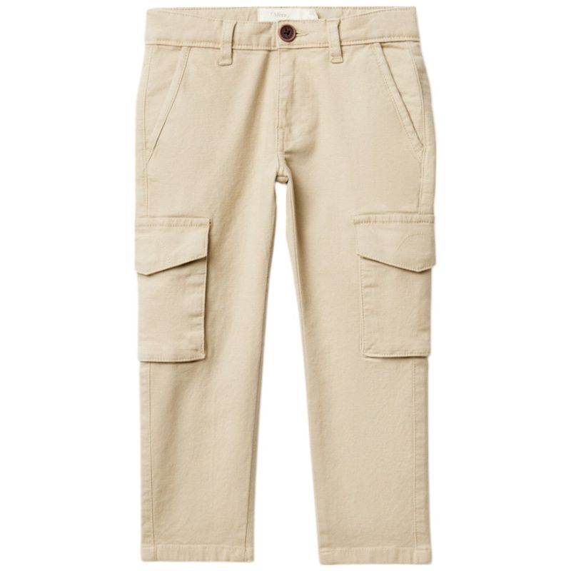 Pantalon-beige-solido-para-niño-104874717