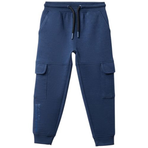 Jogger azul sólido para niño