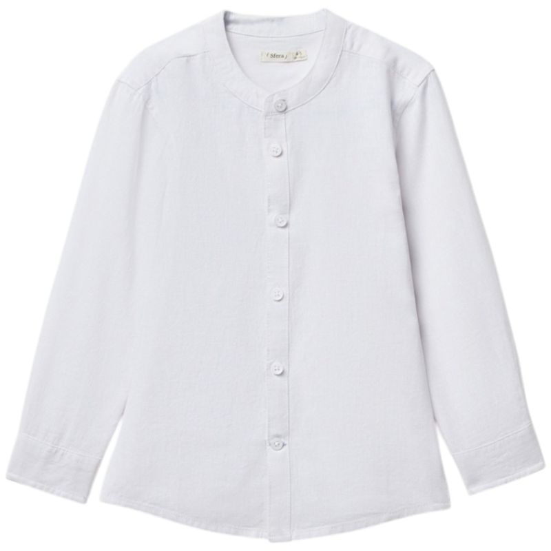 Camisa-blanca-solido-para-niño-104874739