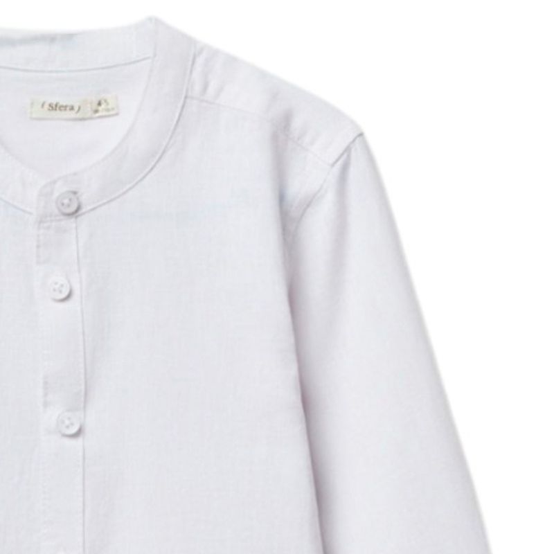 Camisa-blanca-solido-para-niño-104874739