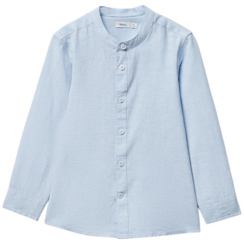Camisa celeste sólido para niño
