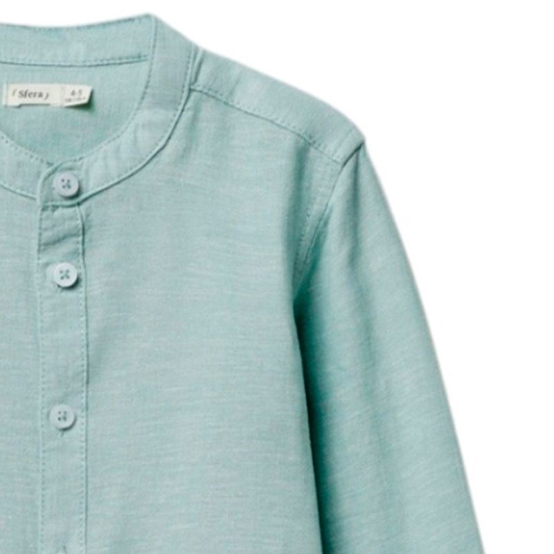 Camisa-verde-solido-para-niño-104874753
