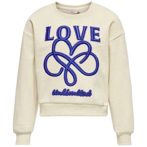 Sudadera beige con estampado para niña