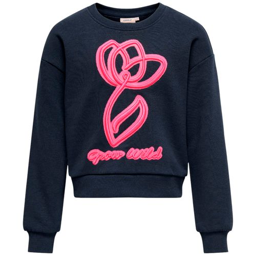 Sudadera azul con estampado para niña