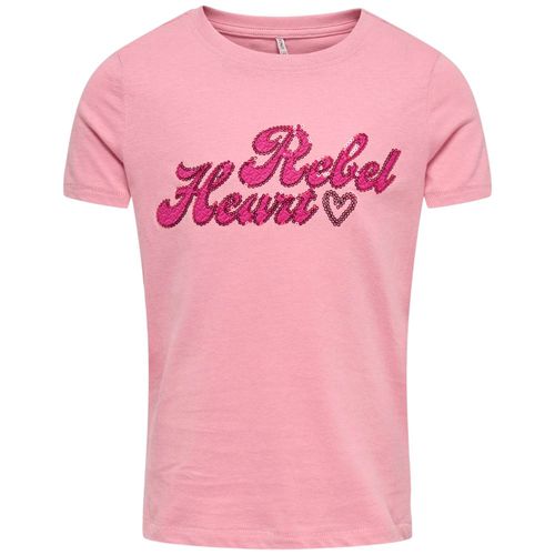 Blusa rosada con estampado para niña