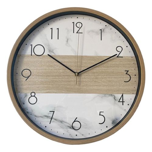 Reloj de pared con marco de madera 40x4.2cm