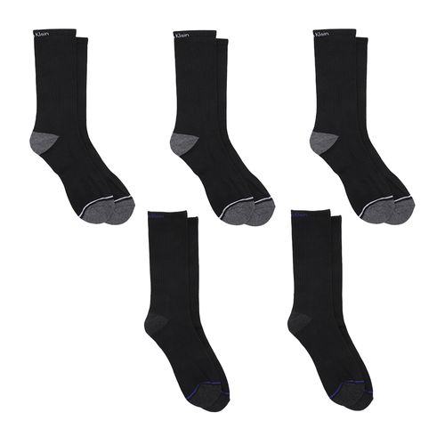Pack de 5 pares de calcetines Calvin Klein negros con textura para hombre